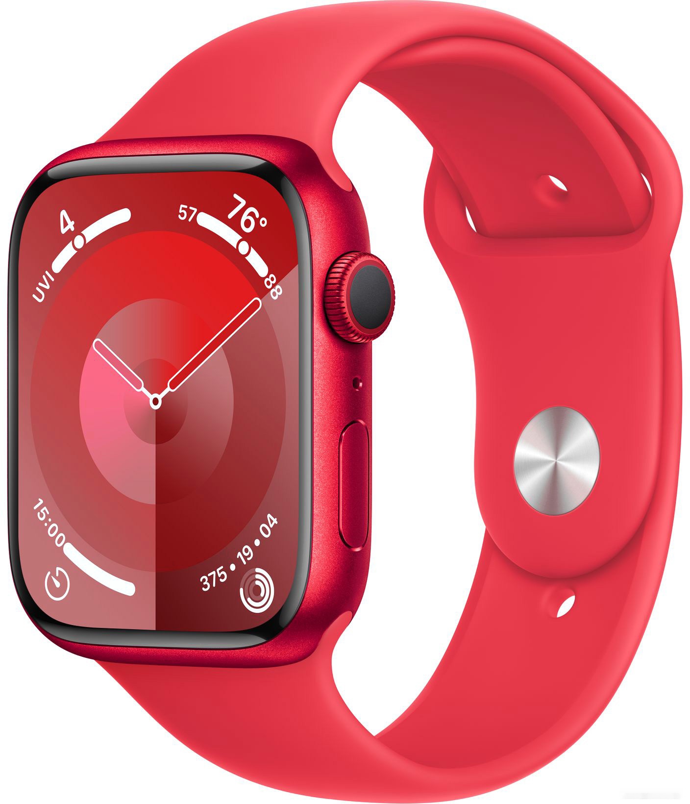Apple Watch Series 9 45 мм (алюминиевый корпус красный/красный ...
