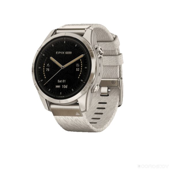 Умные часы Garmin Epix Pro Gen 2 Sapphire 42 мм (мягкое золото/песок)