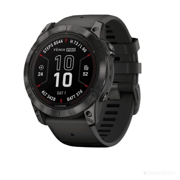 Умные часы Garmin Fenix 7X Sapphire Solar (серый карбон/серый карбон титан)