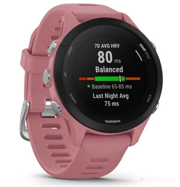 Умные часы Garmin Forerunner 255S (пыльная роза/черный)