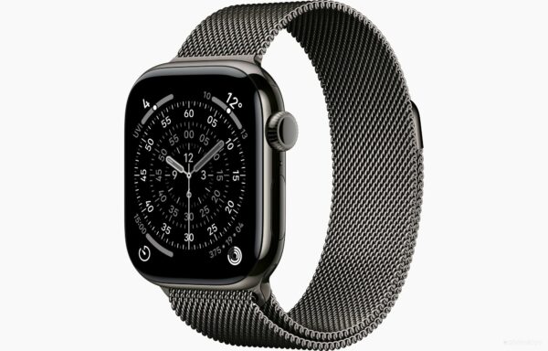 Умные часы Apple Watch Series 11 LTE 46 мм (титановый корпус сланец/сланец миланская петля)