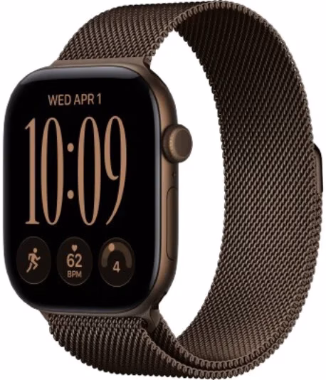 Умные часы Apple Watch Series 12 46 мм (алюминиевый корпус, темная бронза/темная бронза, миланский браслет S/M)